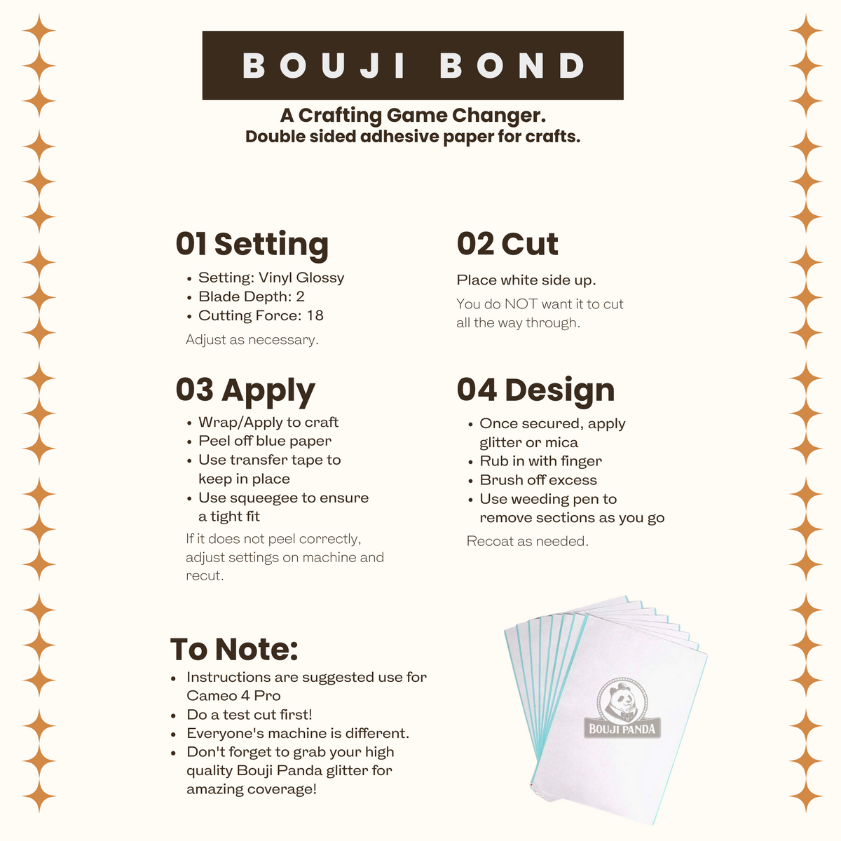 Bouji Bond - Crafting Adhesive Sheets – Bouji Panda